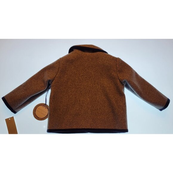 Edgehill Collection Toddler Boys Jacket Gray Blue Trim 18 Months Button Front - Picture 7 of 8